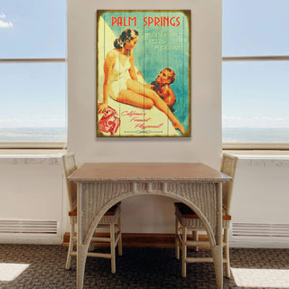 Palm Springs Rest and Pleasure - Wood & Metal Wall Art Wood & Metal Wall Art Meissenburg Designs