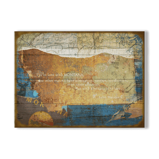 Sentimental States: Montana - Wood & Metal Wall Art Meissenburg Designs
