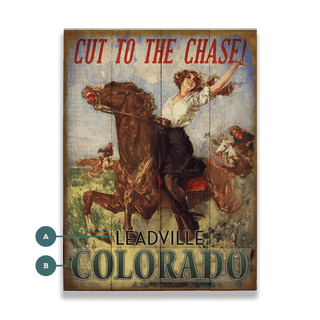 Cut to the Chase - Wood & Metal Wall Art Wood & Metal Wall Art Meissenburg Designs Wood 9" x 12"