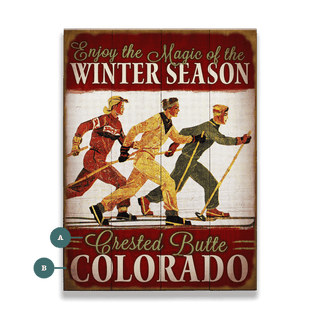 Enjoy the Magic of the Winter Season - Wood & Metal Wall Art Wood & Metal Wall Art Meissenburg Designs Wood 9" x 12"