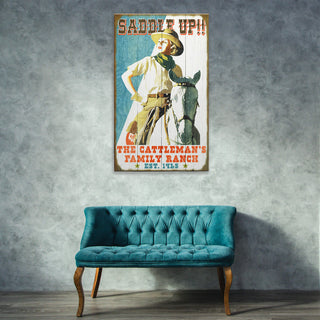 Saddle Up - Wood & Metal Wall Art Wood & Metal Wall Art Meissenburg Designs