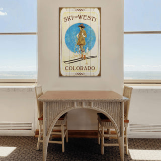 Ski the West! - Wood & Metal Wall Art Wood & Metal Wall Art Meissenburg Designs