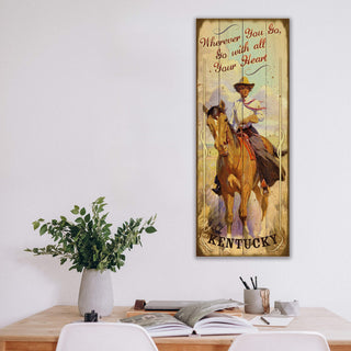 Go with all Your Heart - Wood & Metal Wall Art Wood & Metal Wall Art Meissenburg Designs