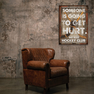 Someone is Going to Get Hurt: Personalized - Wood & Metal Wall Art