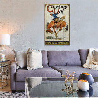 Cowboy Up: Personalized - Wood & Metal Wall Art Wood & Metal Wall Art Meissenburg Designs