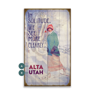 In Solitude, We See More Clearly - Wood & Metal Wall Art Wood & Metal Wall Art Meissenburg Designs
