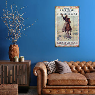 In Riding a Horse We Borrow Freedom - Wood & Metal Wall Art Wood & Metal Wall Art Meissenburg Designs