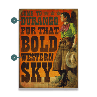 For that Bold Western Sky - Wood & Metal Wall Art Wood & Metal Wall Art Meissenburg Designs Wood 9" x 12"