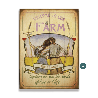 Together We Sow: Personalized - Wood & Metal Wall Art Wood & Metal Wall Art Meissenburg Designs Wood 9" x 12"