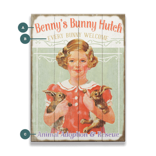Every Bunny Welcome - Wood & Metal Wall Art Wood & Metal Wall Art Meissenburg Designs Wood 9" x 12"