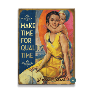 Make Time for Quality Time - Wood & Metal Wall Art Wood & Metal Wall Art Meissenburg Designs Wood 9" x 12"
