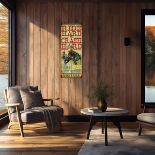 Ride Hard or Crash Hard - Wood & Metal Wall Art Wood & Metal Wall Art Meissenburg Designs
