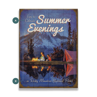 Enjoy the Summer Evenings - Wood & Metal Wall Art Wood & Metal Wall Art Meissenburg Designs Wood 9" x 12"