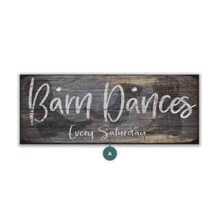 Barn Dances - Wood & Metal Wall Art Wood & Metal Wall Art Meissenburg Designs Wood 16" x 7"