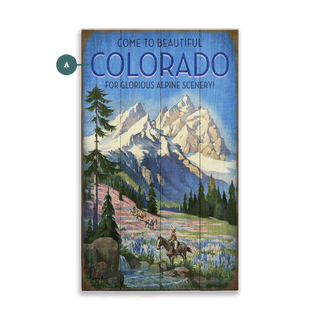 Glorious Alpine Scenery - Wood & Metal Wall Art Wood & Metal Wall Art Meissenburg Designs Wood 8" x 14"