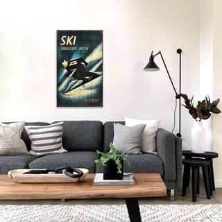 Retro Alpine Racer - Wood & Metal Wall Art Wood & Metal Wall Art Meissenburg Designs