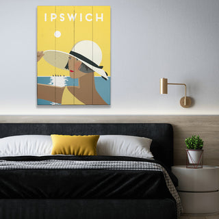 White Sunhat - Wood & Metal Wall Art Wood & Metal Wall Art Meissenburg Designs