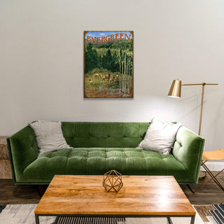 Summer Elk: The Mountains are Calling - Wood & Metal Wall Art Wood & Metal Wall Art Meissenburg Designs