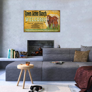 Welcome to the Horse Ranch - Wood & Metal Wall Art Wood & Metal Wall Art Meissenburg Designs
