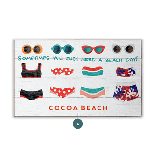 Sometimes You Just Need a Beach Day - Wood & Metal Wall Art Wood & Metal Wall Art Meissenburg Designs Wood 14" x 8"