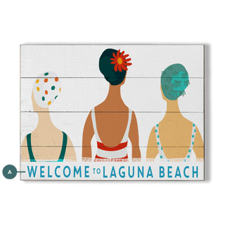 Seaside Bonnets - Wood & Metal Wall Art Wood & Metal Wall Art Meissenburg Designs Wood 12" x 9"