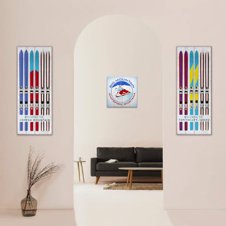 Alpine Rush Downhill Skier - Wood & Metal Wall Art Wood & Metal Wall Art Meissenburg Designs