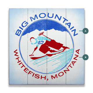 Alpine Rush Downhill Skier - Wood & Metal Wall Art Wood & Metal Wall Art Meissenburg Designs Wood 10.5" x 10.5"