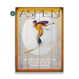 Americas Finest Skiing - Wood & Metal Wall Art