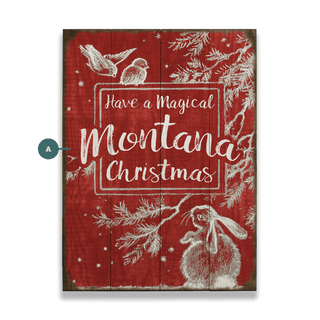 A Cozy Critter Christmas - Wood & Metal Wall Art Wood & Metal Wall Art Meissenburg Designs Wood 9" x 12"