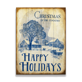 Christmas in the Country: Generic - Wood & Metal Wall Art Wood & Metal Wall Art Meissenburg Designs Wood 9" x 12"