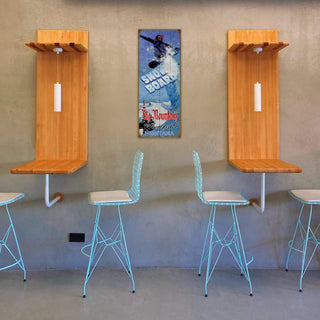 Soaring Over the Summit Snowboard - Wood & Metal Wall Art Wood & Metal Wall Art Meissenburg Designs