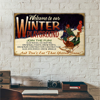 Yellow Snow: Generic - Wood & Metal Wall Art Wood & Metal Wall Art Meissenburg Designs