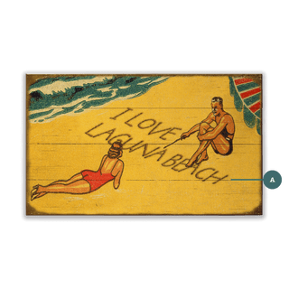 I Love the Beach - Wood & Metal Wall Art Wood & Metal Wall Art Meissenburg Designs Wood 14" x 8"