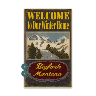 Winter Home - Wood & Metal Wall Art Wood & Metal Wall Art Meissenburg Designs Wood 14" x 8"
