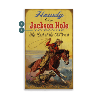Howdy, The Last of the Old West - Wood & Metal Wall Art Wood & Metal Wall Art Meissenburg Designs Wood 8" x 14"