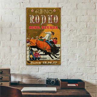 Bucking Bull - Wood & Metal Wall Art Wood & Metal Wall Art Curtis Publishing