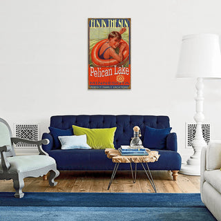 Fun in the Sun Boy - Wood & Metal Wall Art Wood & Metal Wall Art Meissenburg Designs