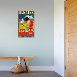 Fun in the Sun Girl - Wood & Metal Wall Art Wood & Metal Wall Art Meissenburg Designs