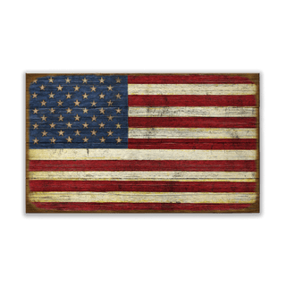USA Flag: Generic - Wood & Metal Wall Art Wood & Metal Wall Art Meissenburg Designs