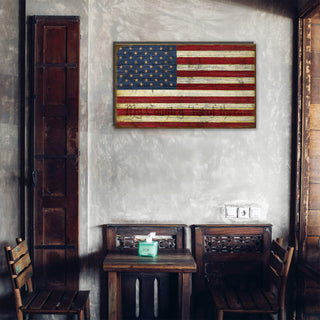 USA Flag: Personalized - Wood & Metal Wall Art Wood & Metal Wall Art Meissenburg Designs