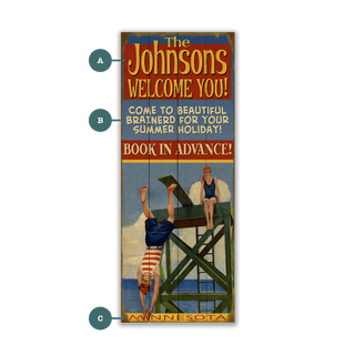 Diving Platform - Wood & Metal Wall Art Wood & Metal Wall Art Meissenburg Designs Wood 7" x 16"