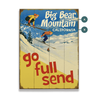 Go Full Send - Wood & Metal Wall Art Wood & Metal Wall Art Meissenburg Designs Wood 9" x 12"