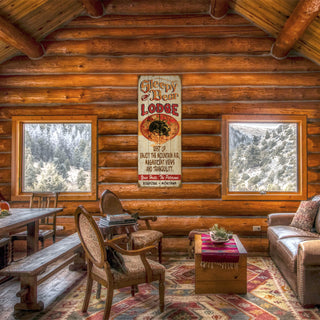 Sleepy Bear Lodge - Wood & Metal Wall Art Wood & Metal Wall Art Meissenburg Designs