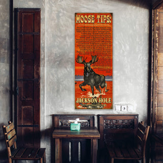 Tips For Moose Safety - Wood & Metal Wall Art Wood & Metal Wall Art Meissenburg Designs