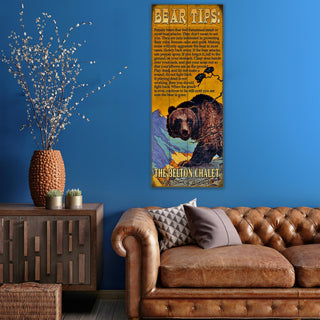 Tips For Grizzly Safety - Wood & Metal Wall Art Wood & Metal Wall Art Meissenburg Designs
