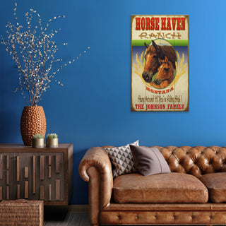 Horse Haven - Wood & Metal Wall Art Wood & Metal Wall Art Curtis Publishing