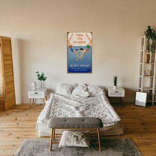 Take the Plunge Diving Couple - Wood & Metal Wall Art Wood & Metal Wall Art Meissenburg Designs