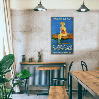 Serenity on the Swim Platform - Wood & Metal Wall Art Wood & Metal Wall Art Meissenburg Designs