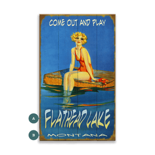 Serenity on the Swim Platform - Wood & Metal Wall Art Wood & Metal Wall Art Meissenburg Designs Wood 8" x 14"