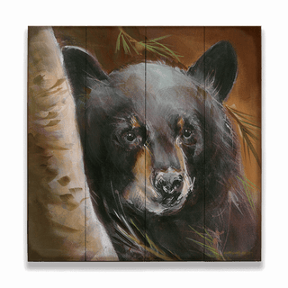 Bear in Branches: Bear 1 - Wood & Metal Wall Art Wood & Metal Wall Art Marilynn Dwyer Mason Wood 18" x 18"